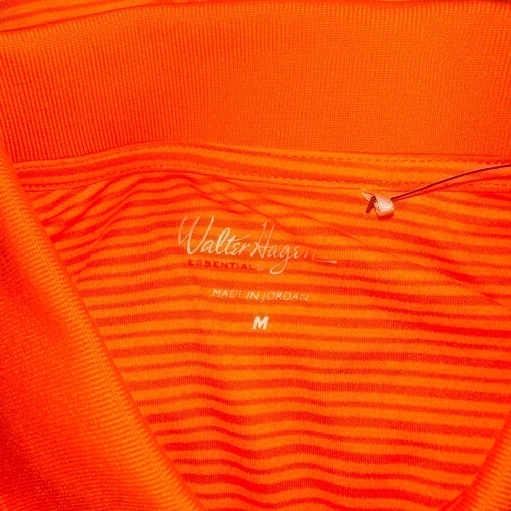Men’s New Walter Hagen Golf Orange Polo Shirt Size m Medium - Picture 3 of 6